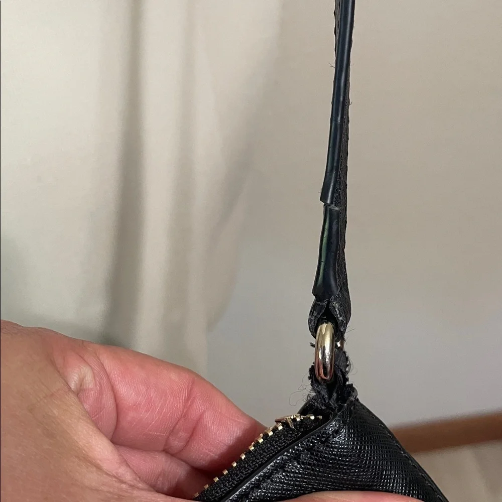 kate spade Black Saffiano Crossbody with Front Zip
